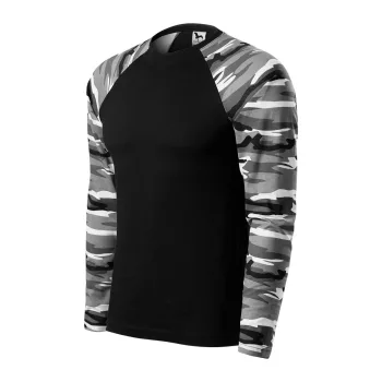 Malfini Camouflage Long Sleve unisex póló