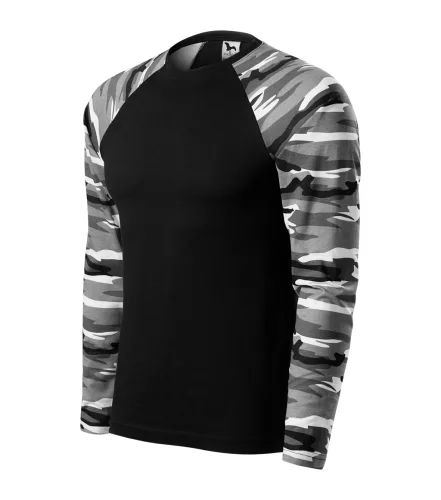Malfini Camouflage Long Sleve unisex póló