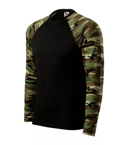 Malfini Camouflage Long Sleve unisex póló