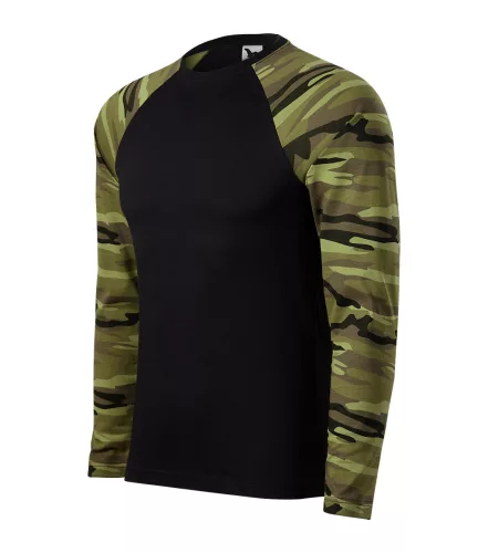 Malfini Camouflage Long Sleve unisex póló
