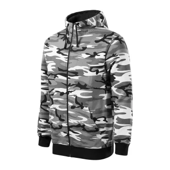 Malfini Camo Zipper férfi cipzáras pulóver