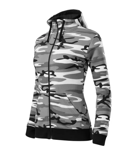 Malfini Camo Zipper női cipzáras pulóver