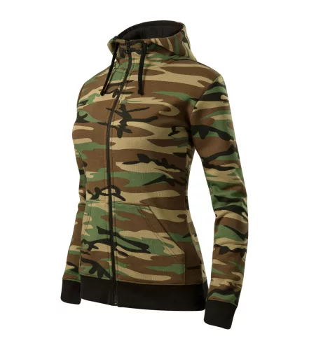 Malfini Camo Zipper női cipzáras pulóver