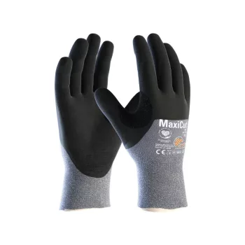   ATG MaxiCut Oil nitril és nitrilhab mártott vágásálló védőkesztyű (44-505)