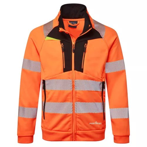 Portwest DX4 Hi-Vis cipzáras pulóver