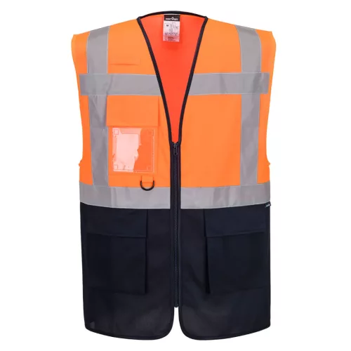 Portwest ES1 Essential Hi-Vis kontraszt cipzáras vezetői mellény