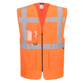 Portwest ES1 Essential Hi-Vis cipzáras vezetői mellény