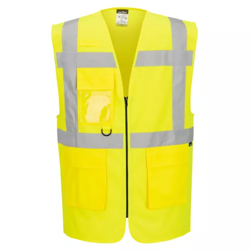 Portwest ES1 Essential Hi-Vis cipzáras vezetői mellény