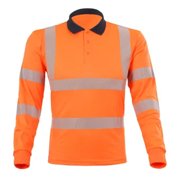 Qualitex Allround Hi-Vis hosszú ujjú pólóing 180g