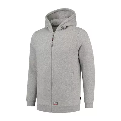 Tricorp Hooded Sweat Jacket Washable 60°C unisex cipzáras pulóver (301014)